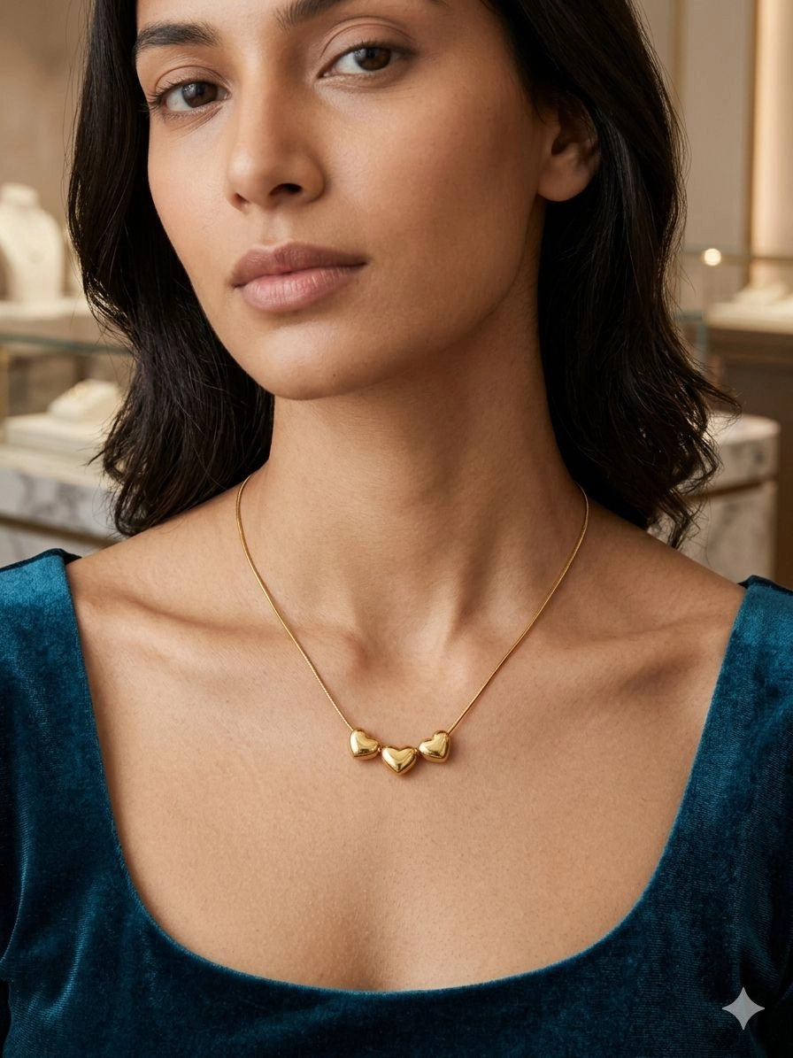 Heart charm necklace 2